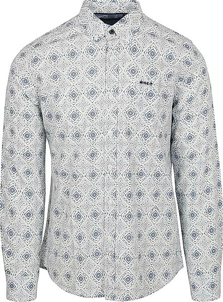 NZA Hemd Karson Leinen Blend Blau - Größe 3XL günstig online kaufen