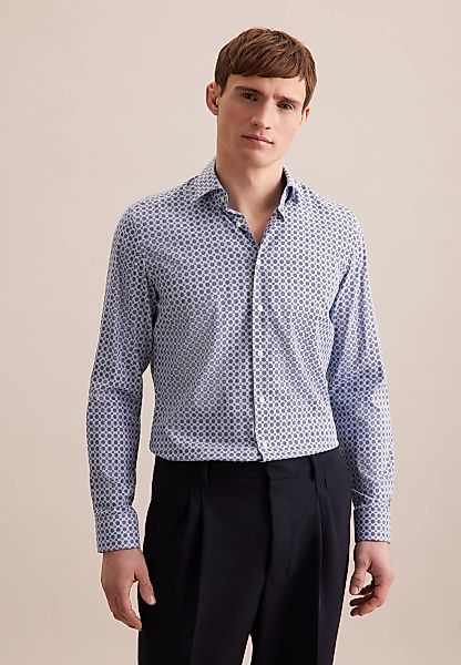 seidensticker Businesshemd "Slim" Slim 1/1 Kentkragen Druck günstig online kaufen