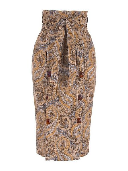 RUA & RUA Bleistiftrock Rock mit Paisley Print aus Feincord Baumwolle günstig online kaufen