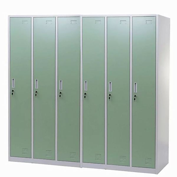 MCW Mehrzweckschrank Preston T829-6-H (2er-Set) Metallschrank, 2er-Set, Lüf günstig online kaufen