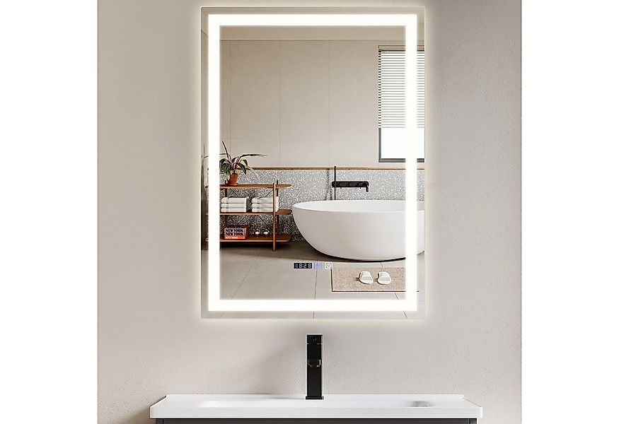 Nettlife Badspiegel Wandspiegel mit Beleuchtung Touch-Schalter Dimmbar, Dim günstig online kaufen