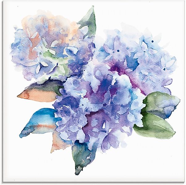 Artland Glasbild "Hortensien" 1 Stk. tlg. in verschiedenen Größen günstig online kaufen