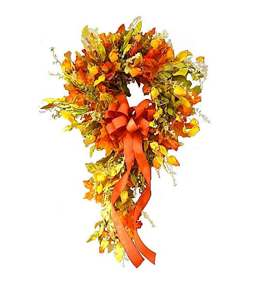 Kunstkranz 45/55 cm Herbstkranz, Herbstfarben Kürbis Beeren Kranz, Coonoor, günstig online kaufen