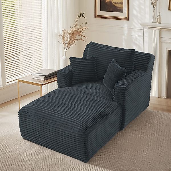 Fanttik Sofa Cord-Schlafsofa mit 2 Kissen,Bequemes günstig online kaufen