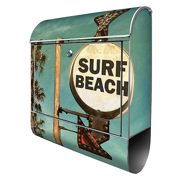 Banjado Design Briefkasten Silber Pulverbeschichtet 39x47x14cm 2 Schlüssel günstig online kaufen