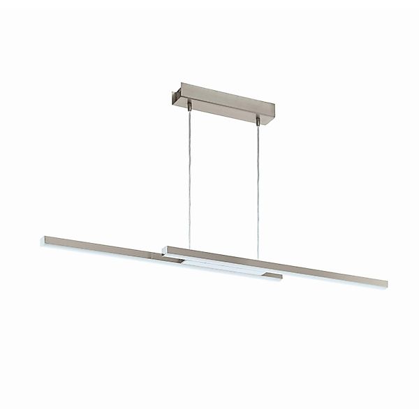 Eglo LED-Hängeleuchte Fraioli-Z 2-flammig Nickel matt Weiß günstig online kaufen