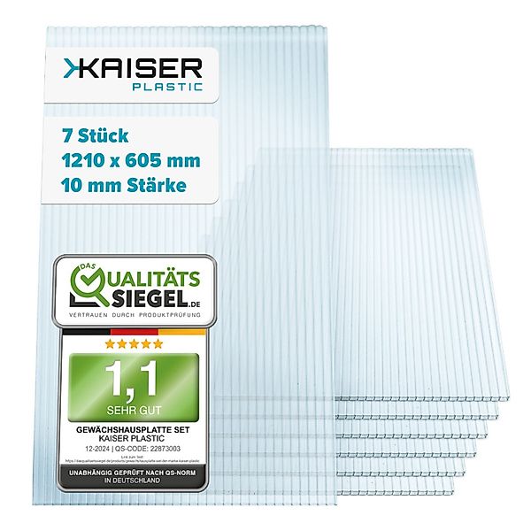 Kaiser plastic Gewächshaus Gewächshausplatten Sets, 4 günstig online kaufen