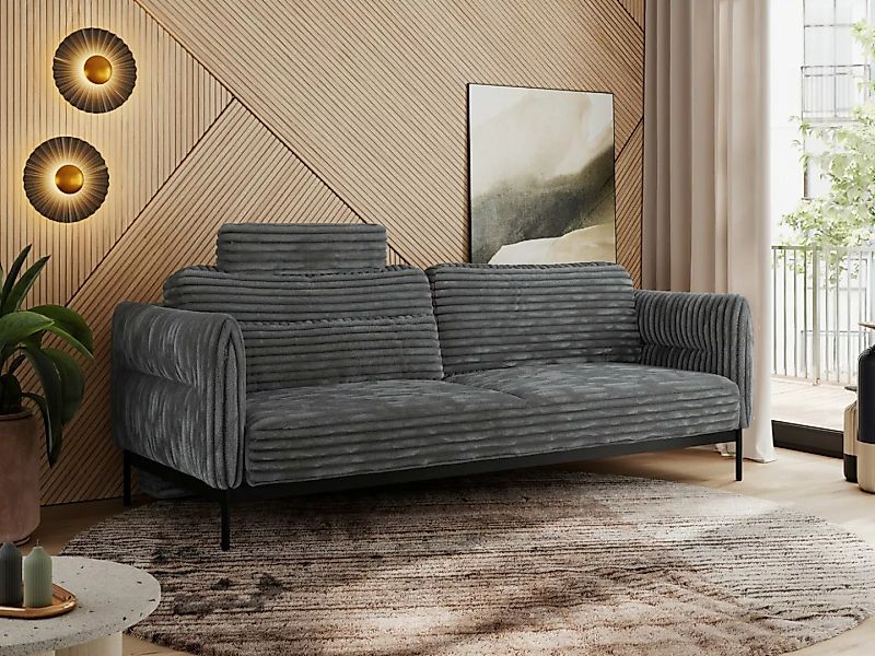 MKS MÖBEL Sofa SALENTO, Komfortschaum, mobile Kopfstütze, loses Kissen, Sch günstig online kaufen