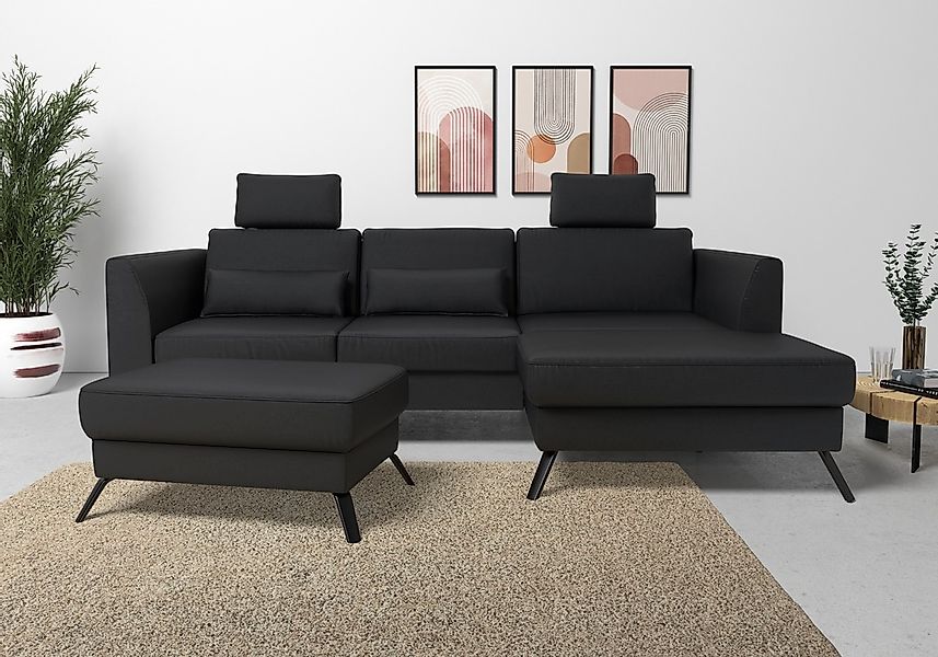 sit&more Ecksofa "Olsen L-Form", inklusive Sitztiefenverstellung, wahlweise günstig online kaufen