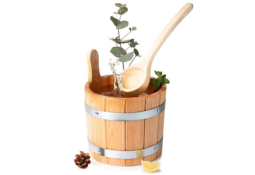 Liebenstein Aufgusskübel Sauna Eimer mit Kelle - Made in Österreich, 5 l, ( günstig online kaufen
