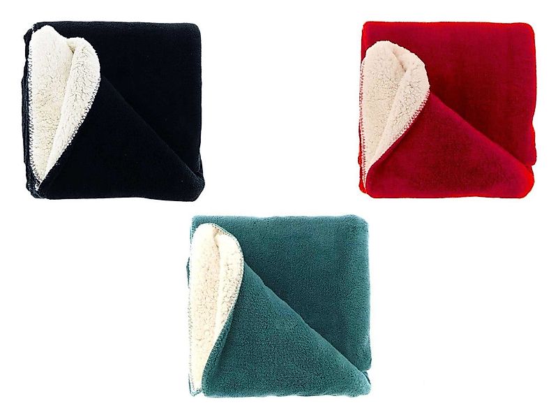 Wohndecke Kuscheldecke 130x180cm » Couchdecke Teddy-Stoff, günstig online kaufen
