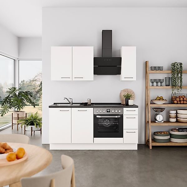 nobilia® Küchenzeile »"Laser II", Ausrichtung wählbar, Breite 180 cm« vormo günstig online kaufen