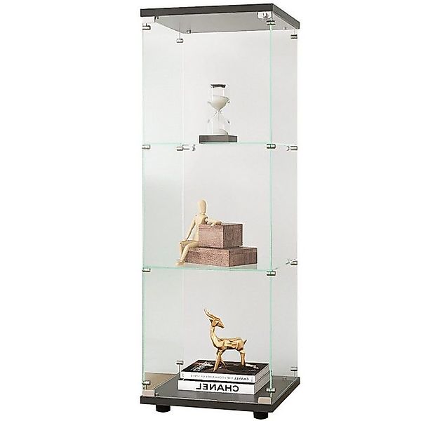 FUROKOY Standvitrine vertikale Glasvitrine, stabil, Vielseitig, Transparent günstig online kaufen