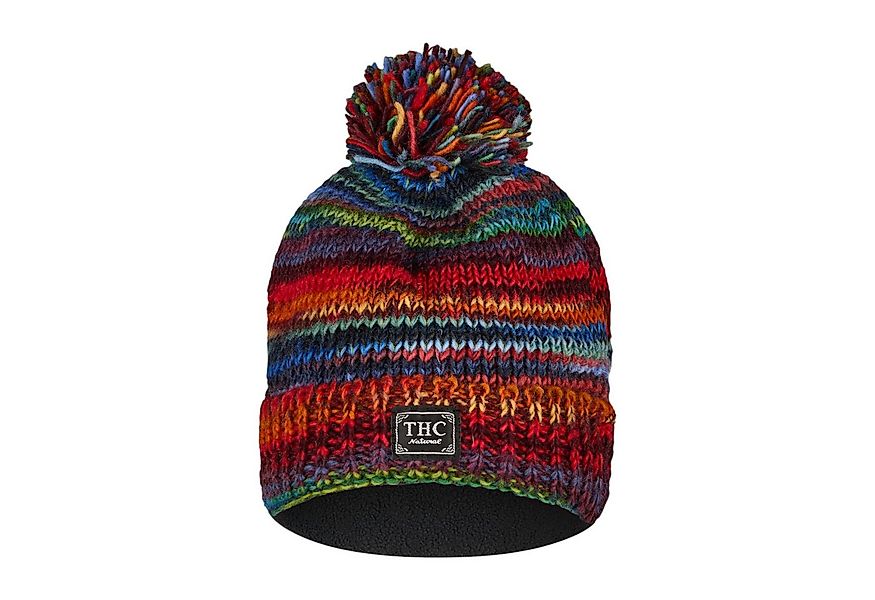 THC Natural Line Strickmütze THC Schafwoll Pudelmütze 727 bunt (1 Stück, 1- günstig online kaufen