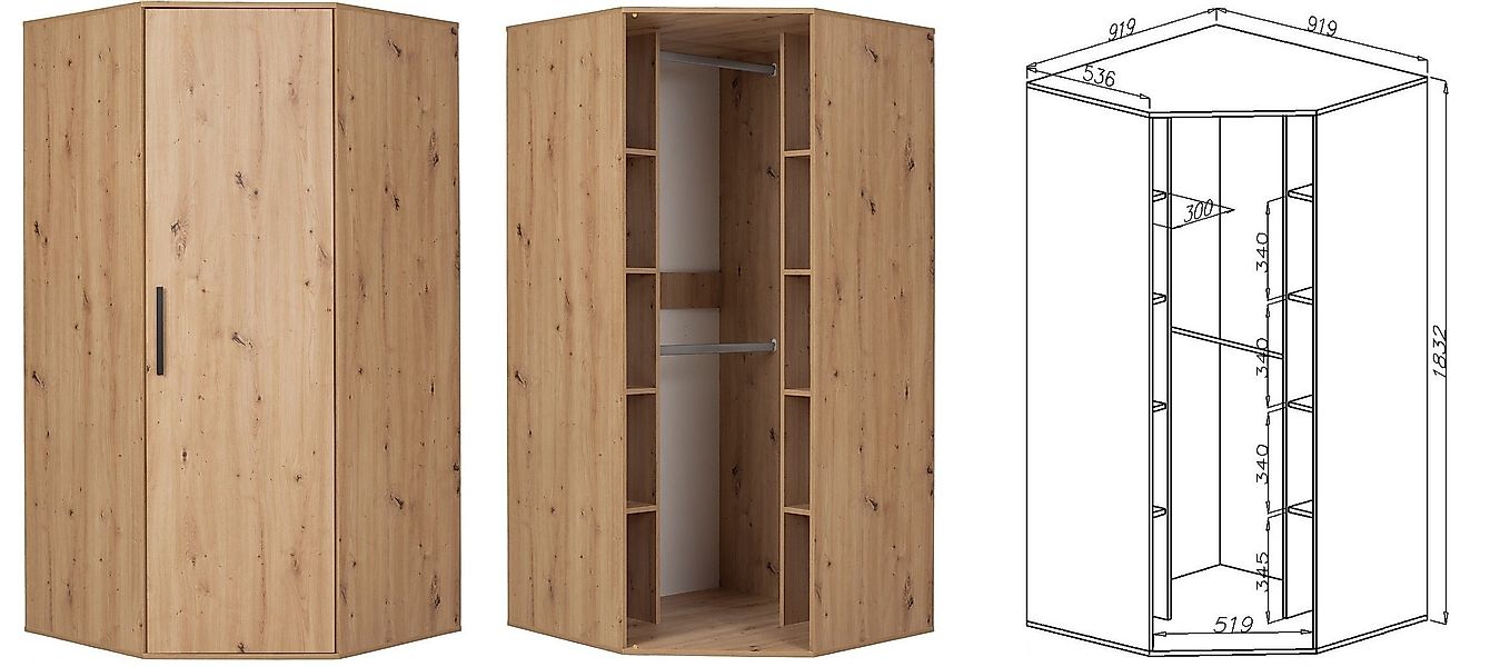 Marmex Möbel Schrank-Set Arti Set G günstig online kaufen