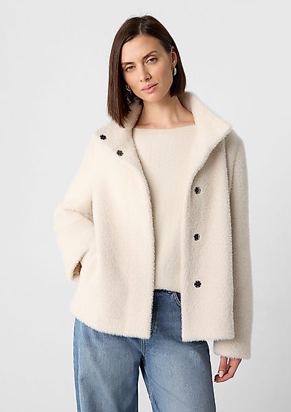 comma Kurzjacke Langflorige weiche Jacke im günstig online kaufen