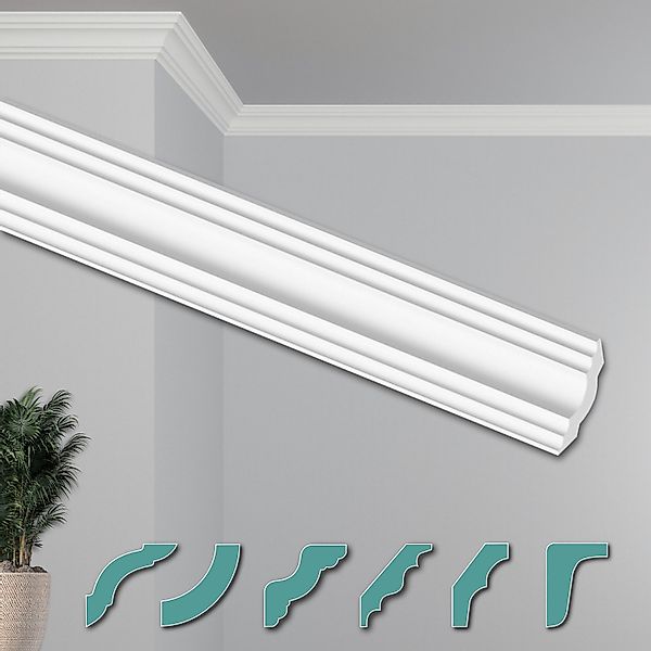 Hexim Deckenleiste ZG17, 20 Meter / günstig online kaufen