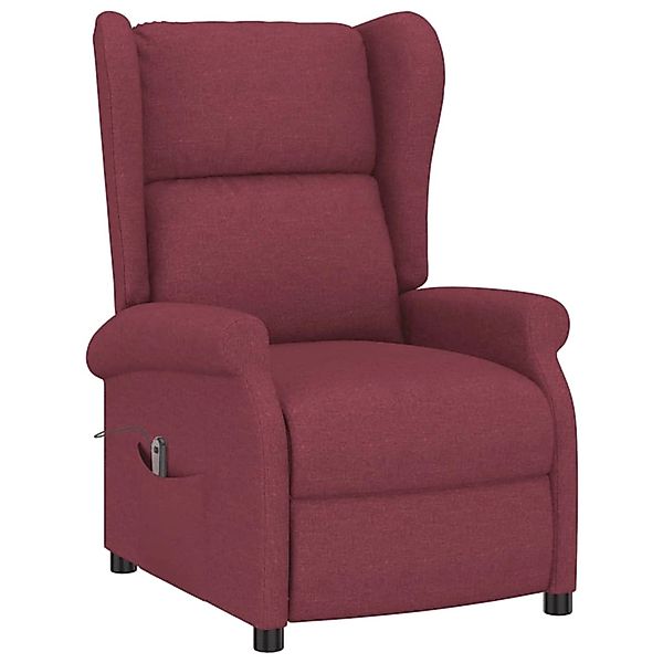 vidaXL Elektrischer Ohren-Relaxsessel Weißrot Stoff günstig online kaufen