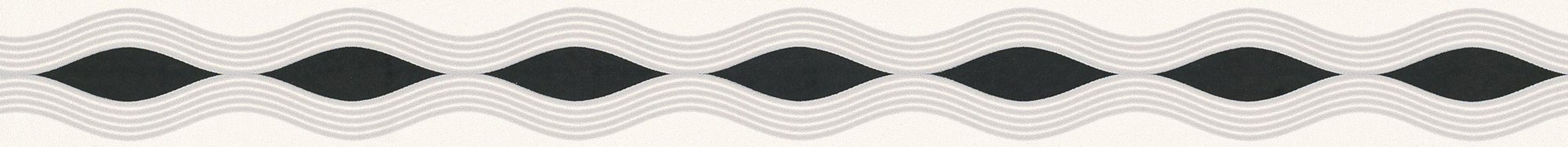 Bricoflor Wellen Tapeten Bordüre in Schwarz Weiß Moderne Tapetenbordüre mit günstig online kaufen