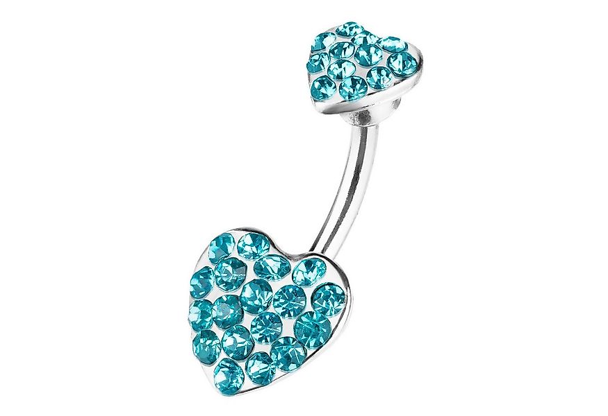 Taffstyle Bauchnabelpiercing Bauch Piercing Chirurgenstahl Kristall Herzen, günstig online kaufen