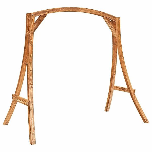 Schaukelgestell Fichte Massivholz Mit Teak-finish günstig online kaufen