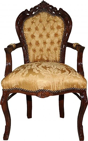 Casa Padrino Esszimmerstuhl Barock Esszimmerstuhl Gold günstig online kaufen