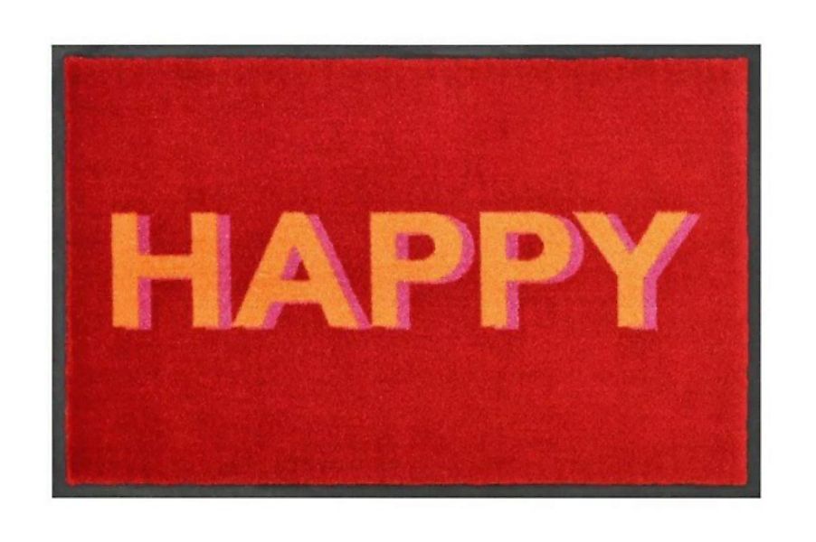 Washables, Happy rot 50x75 cm günstig online kaufen