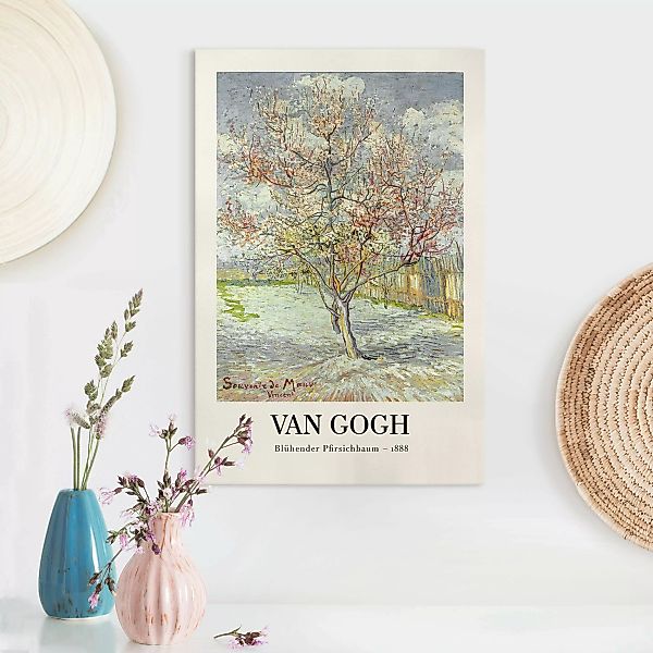 Leinwandbild Vincent van Gogh - Blühender Pfirsichbaum - Museumsedition günstig online kaufen