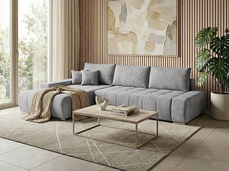 Beautysofa Ecksofa Draco L mit Schlaffunktion, in pflegeleichten Stoffen, B günstig online kaufen