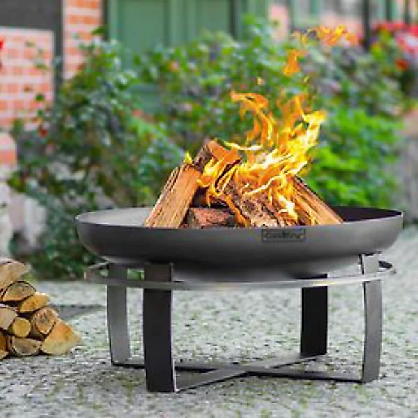 CookKing Feuerschale Viking 60 schwarz Stahl B/H/T: ca. 60x36x60 cm günstig online kaufen