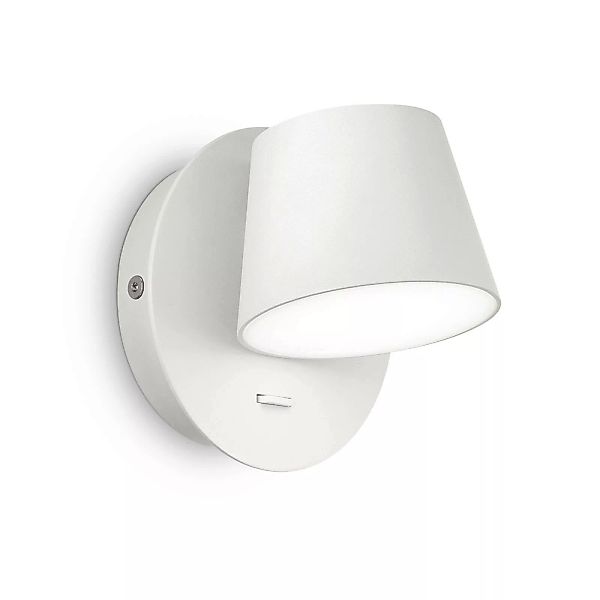 Ideal Lux Gim LED-Wandlampe Kopf verstellbar weiß günstig online kaufen