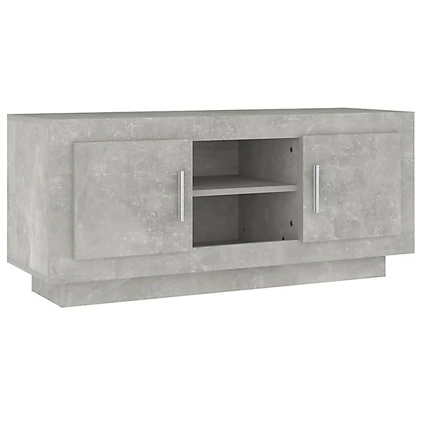 vidaXL TV-Schrank TV-Schrank Betongrau 102x35x45 cm Holzwerkstoff (1-St) günstig online kaufen