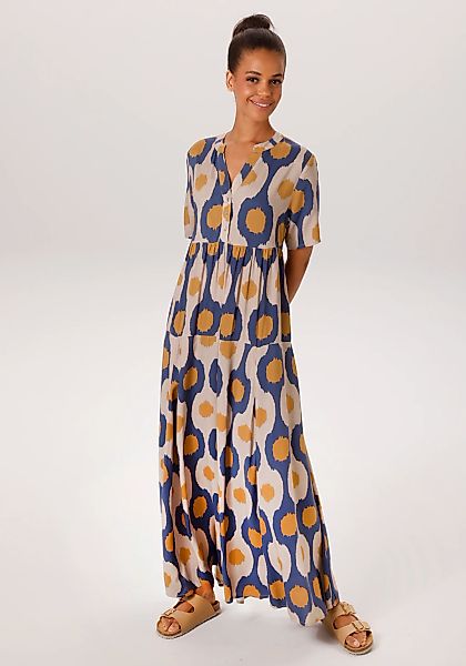 Aniston CASUAL Sommerkleid mit großflächigen, grafischen Druck - NEUE KOLLE günstig online kaufen