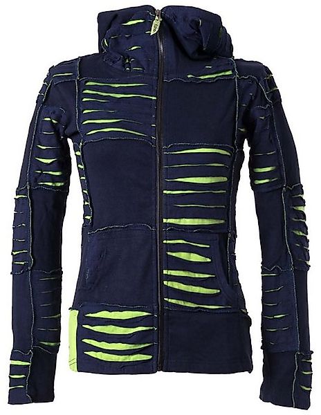 Vishes Kurzjacke Patchwork Jacke mit Cutwork und Zipfelkapuze Boho, Hippie, günstig online kaufen