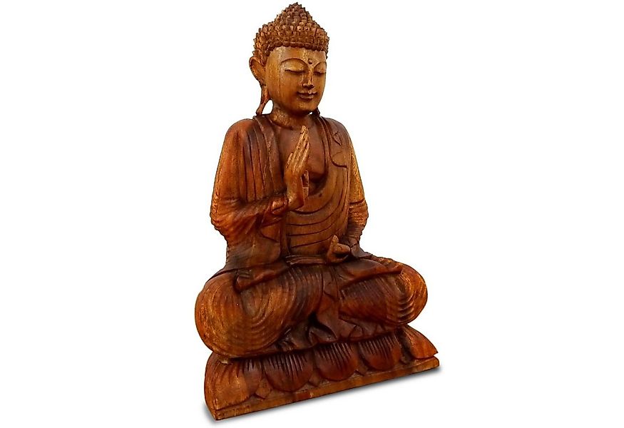 livasia Buddhafigur Bali Buddha aus Holz, Deko (32cm/50cm Höhe) günstig online kaufen