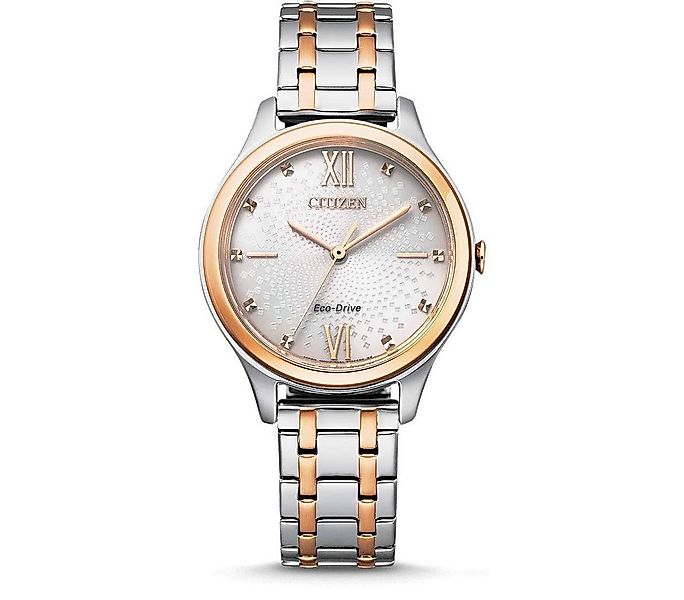 Citizen Solaruhr, Damen Analog Eco-Drive Uhr mit Edelstahl Armband EM0506-7 günstig online kaufen