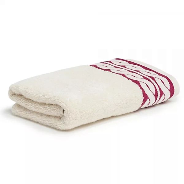 Möve Handtücher Cosy Knits Chenille - Farbe: nature/berry - 021 - Handtuch günstig online kaufen