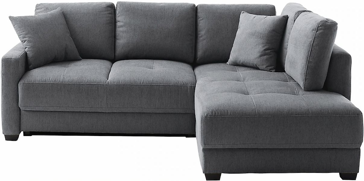 Mr. Couch Ecksofa "Pierre, L-Form mit BoxSpring" Mit Boxpring-Taschenfederk günstig online kaufen