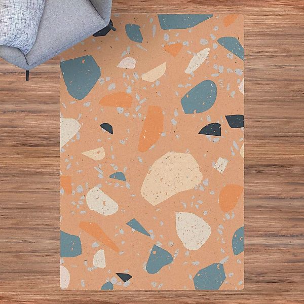 Kork-Teppich Detailliertes Terrazzo Muster Asti günstig online kaufen