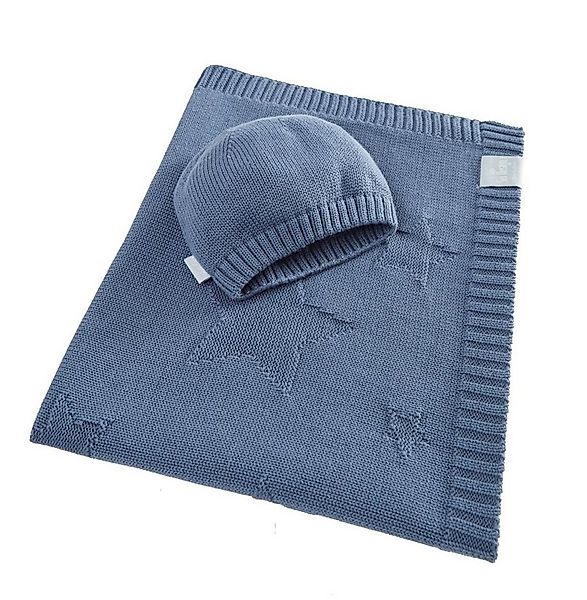 Babydecke 90x70cm - Strickdecke aus 100% BIO Baumwolle, SEI Design, inkl. G günstig online kaufen