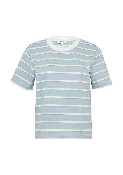 s.Oliver T-Shirt mit Streifen Muster günstig online kaufen