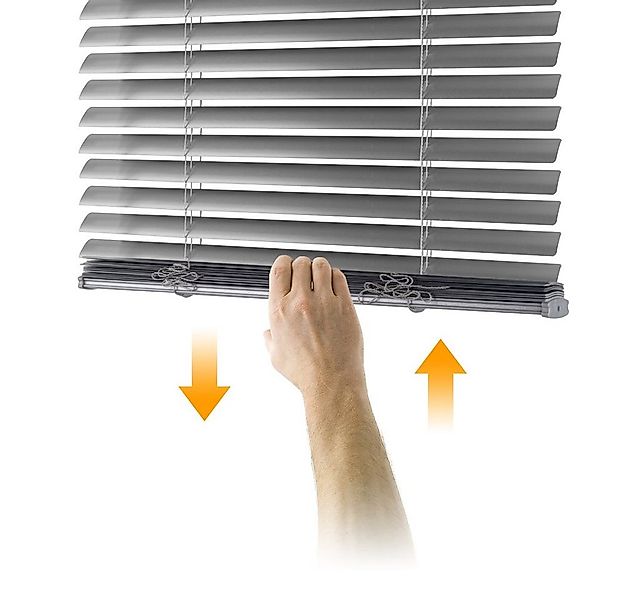 euroharry Jalousie Cordless-Schnurlos Aluminium Venetian Blind Alu Jalousie günstig online kaufen