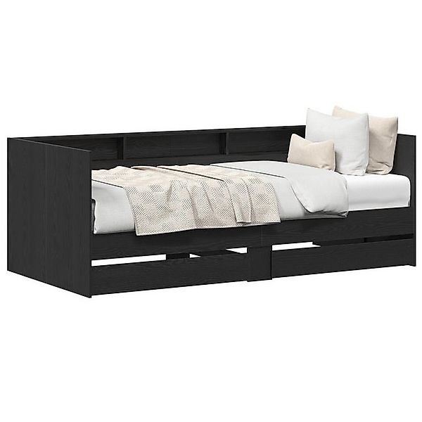 vidaXL Bett Tagesbett mit Schubladen in Beton Grau 90x200 cm Holzwerkstoff günstig online kaufen