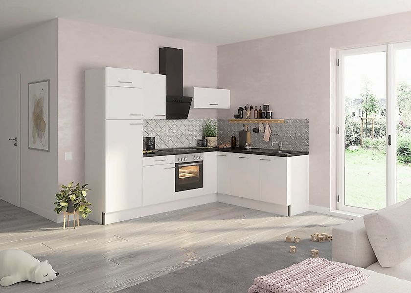 OPTIFIT Küche »Klara«, 270 x 200 cm breit, wahlweise mit E-Geräten günstig online kaufen