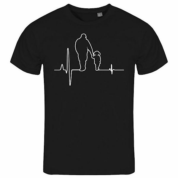 deinshirt Print-Shirt Herren T-Shirt Herzschlag Vater günstig online kaufen