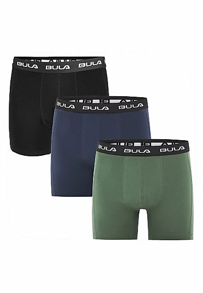 BULA Boxershorts "Frame" 3 Stk. im 3er-Pack mit Flatlock-Nähten günstig online kaufen