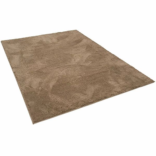 Pergamon Luxus Super Soft Hochflor Langflor Teppich Silky Taupe 140x200cm günstig online kaufen