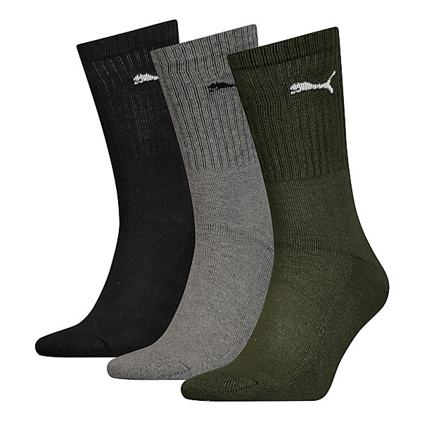 PUMA Socken "PUMA UNISEX CREW SOCK 3P", (3 Paar), mit farblichem Logo günstig online kaufen