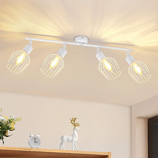 ZMH Deckenleuchte Wohnzimmer Schwarz/ Weiß 4 günstig online kaufen