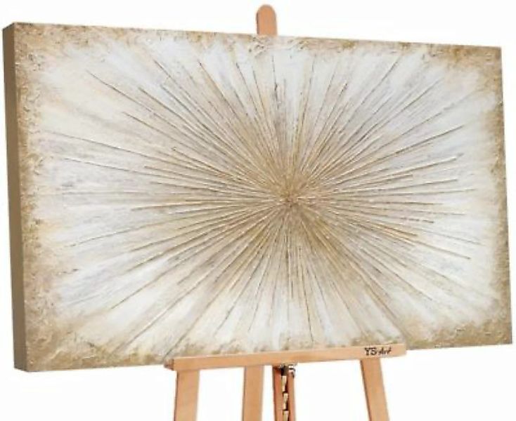 YS-Art™ "Gemälde Acryl  ""Sonnenstrahlen"" handgemalt auf Leinwand 120x80 c günstig online kaufen